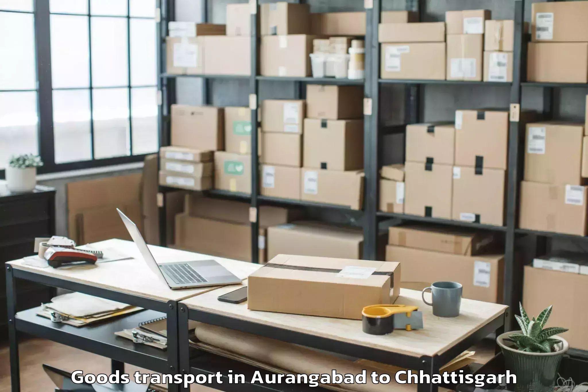 Book Aurangabad to Kunkuri Goods Transport